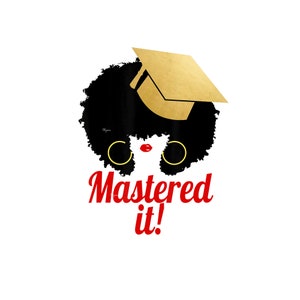 Maîtrisez-le SVG | Afro Reine Art SVG | Black Queen l'a maîtrisé
