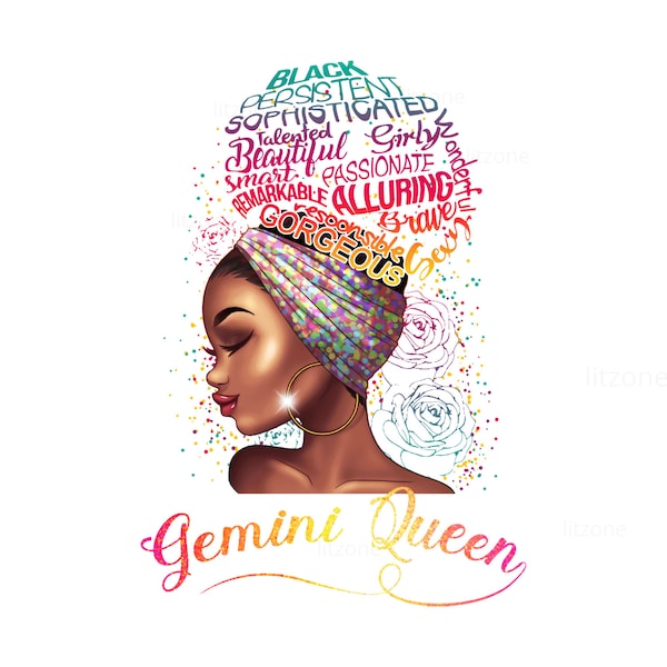 Gemini Queen SVG - Premium Gemini PNG Designs | Gemini Zodiac | High Quality | Gemini Queen SVG & png File