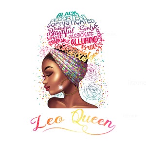 Rainha de Leão SVG PNG - Clip Art Premium da Rainha de Leão | Zodíaco de Leão | Alta Qualidade | Arquivo SVG e PNG da Rainha de Leão Cliparts da Rainha Afro