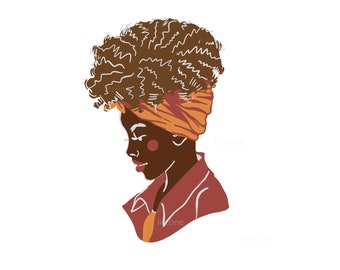 Afro Woman SVG, Ultra High Quality Afro Woman Clipart, Afro Girl SVG, Digital Download, Black Queen svg, Afro Woman png