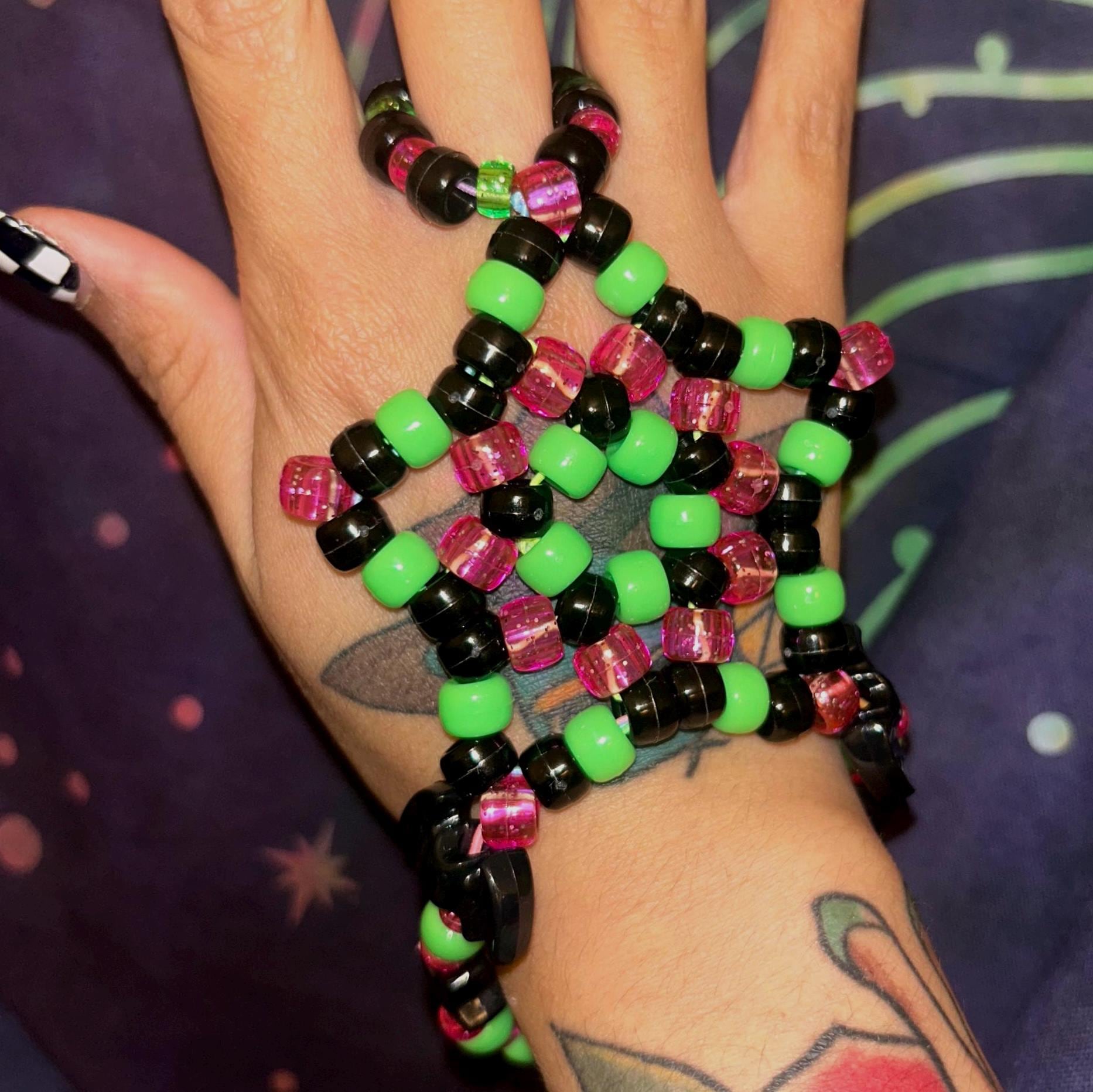 き*こ様 Gunda Galaxy 10 bracelet Star Glove/kandi Bracelet (customization Available) - Etsy
