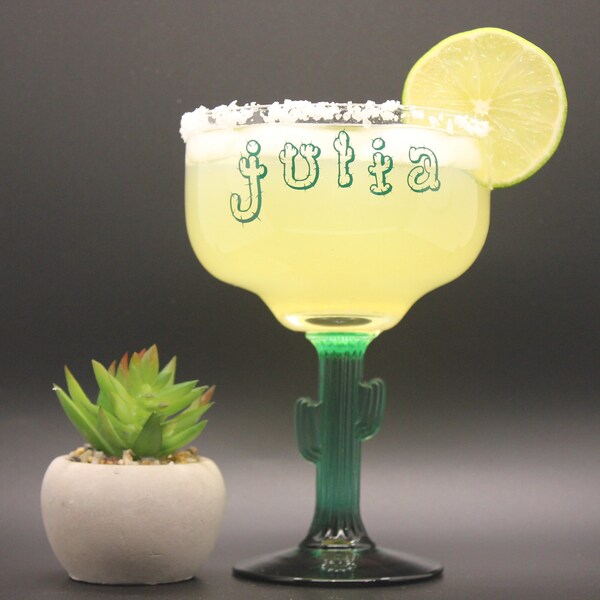 Personalized Margarita Glass Etsy