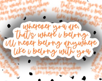 People We Meet on Vacation Sticker | Emily Henry Quote, Holographic, Weatherproof