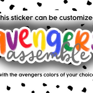 Avengers sticker || Avengers Assemble sticker || laptop stickers || customized stickers || holographic sticker