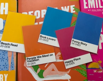 Emily Henry Inspired Color Block Bookmark | Booktok Bookish