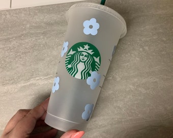 Flower Tumbler || little floral starbucks cup || small flowers