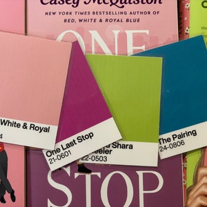 Red White & Royal Blue / One Last Stop / Casey McQuiston inspired bookmark || RWRB bookmark || booktok bookish color block bookmark