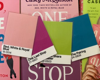 Casey McQuiston Inspired Bookmark | Booktok Color Block Design