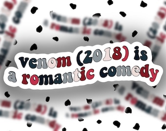 Venom inspired Sticker || laptop stickers || die-cut stickers || holographic sticker