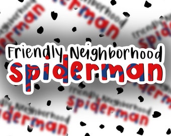 Spider-Man inspired sticker || laptop stickers || die-cut stickers || holographic sticker