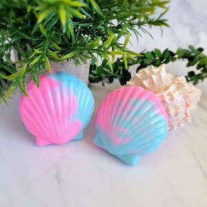 Mydło z muszli, Mydło plażowe, Mydło oceaniczne, Prezenty morskie do domu, Upominki ślubne na plaży, Prezent dla miłośniczki plaży dla kobiet, Baby Shower w tematyce oceanicznej
