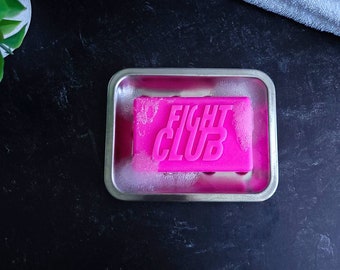 Savon Fight Club, Savon fait à la main, Savon au lait de chèvre, Cadeau d’anniversaire pour lui, Accessoires de souvenirs de film, Savon à la glycérine, Cadeau de la Saint-Valentin pour lui