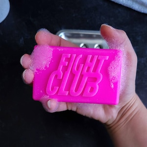 Fight Club Soap Bar, Handmade Soap, Goat Milk Soap, Birthday Gift For Boyfriend, Movie Memorabilia, Unique Gift For Men, Movie Fan Gift,