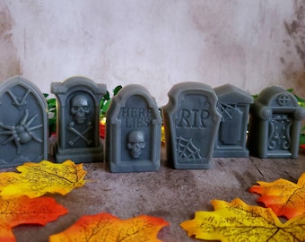 Tombstone Soap, Soap Set, Halloween Bathroom Decor, Halloween Soap For Kids, Halloween Party Favors, Spooky Soap, Boo Basket Stuffers Adults