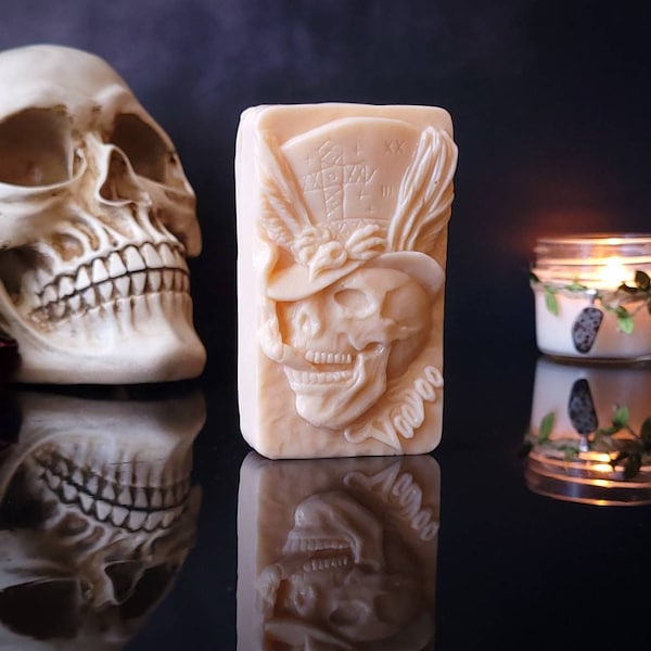 Voodoo Skull, Witch Doctor, Voodoo Decor, Cocoa Butter Soap, Shea Butter Soap, New Orleans Voodoo, Witchy Gifts For Men, Halloween Soap