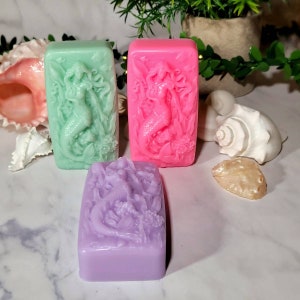 Mermaid Soap, Ocean Soap, Glycerin Soap, Under The Sea Soap, Goat Milk Soap, Nautical Gifts For Women, Mermaid Gifts For Adults, Beach Soap
