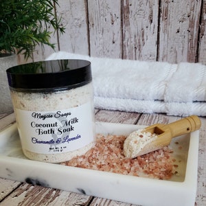 Milk Bath Soak, Oatmeal Bath, Relaxation Gifts For Women, Himalayan Salt Bath, Lavender Scented Gifts, Spa Gift For Sister, Chamomile, Vegan