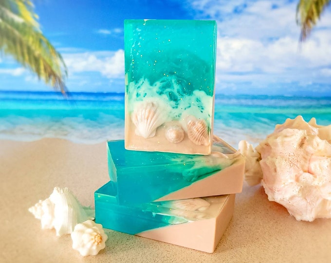 Ocean Soap Beach Soap Seashell Soap Nautical Soap Beach - Etsy