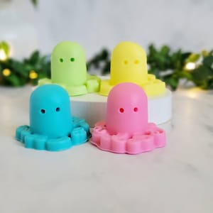 Octopus Soap, Set of 4 Soaps, Animal Shaped Soap, Birthday Party Favors For Kids, Ocean Soap, Cute Party Favors, Kids Soap, Childrens Soap