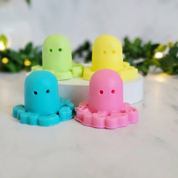 Octopus Soap, Set of 4 Soaps, Animal Shaped Soap, Birthday Party Favors For Kids, Ocean Soap, Cute Party Favors, Kids Soap, Childrens Soap