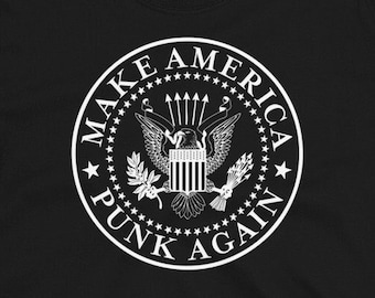 Make America Punk Again Shirt Distressed Rock Flag Punk Rocker 80s, Activist Tshirt, Eat The Rich Shirt, Anarchist t-shirt, Anti Government