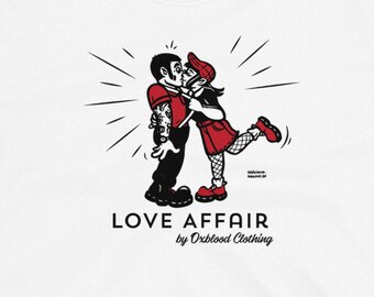 Skinhead Love Affair T-Shirt - Ska Girl / Skinhead and Ska Clothing - Trojan Skinhead, Two-Tone Ska, 1969,  Bad Manners, Skinhead Reggae