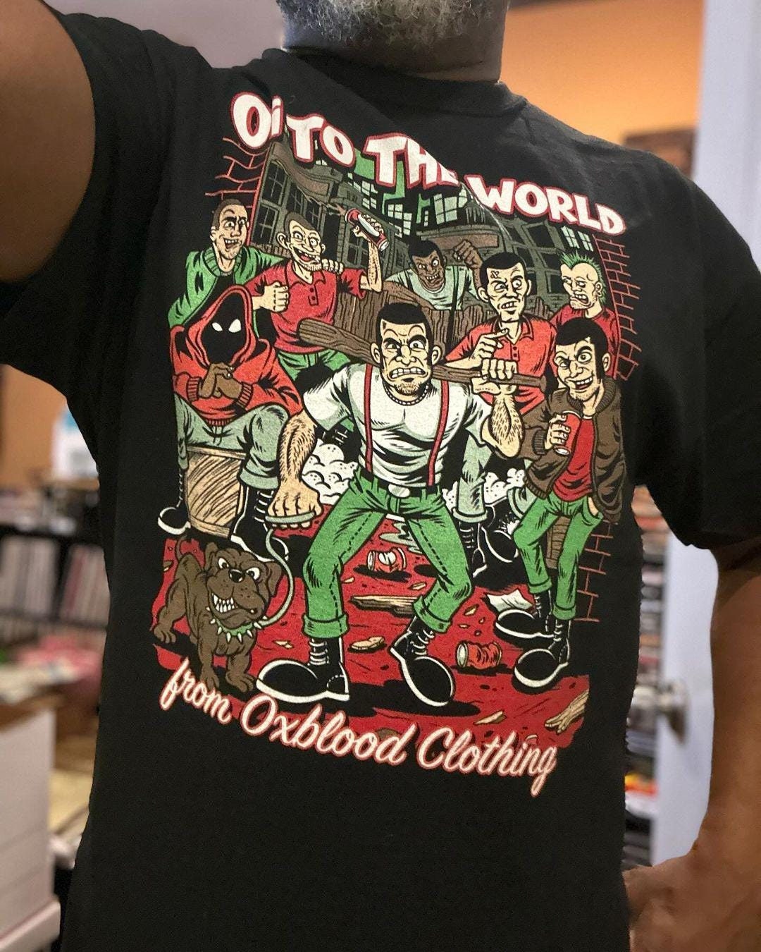 Oi! to the World T-shirt - Oi Punk Christmas Jumper, Street Punk