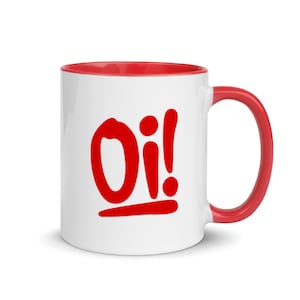 Oi! Mug with Color Inside - Streetpunk 80&#39;s punk Gifts