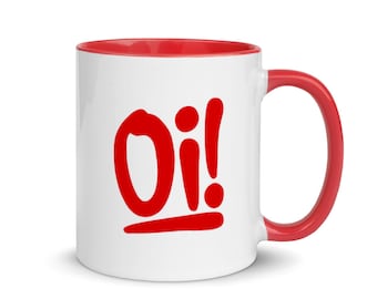 Oi! Mug with Color Inside - Streetpunk 80's punk Gifts