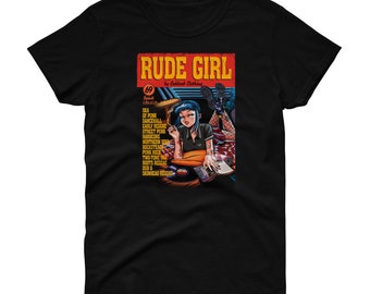 Women's short sleeve Rude Girl t-shirt - Pulp Fiction Parody