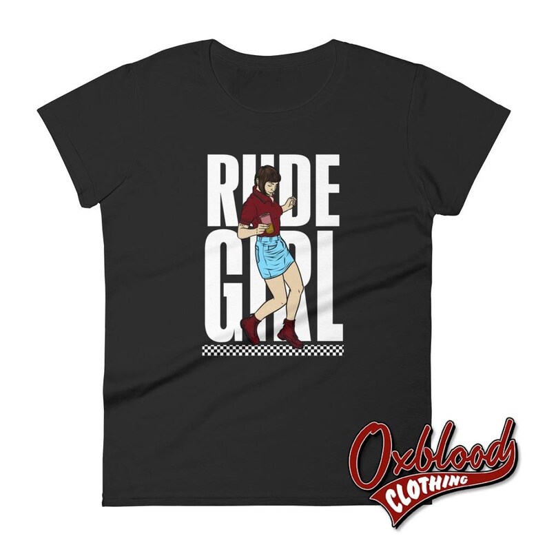 Women's Rude Girl T-shirt Ska, Reggae, Rocksteady Skinhead Girl / Skinbyrd / Skin Girl Top image 5