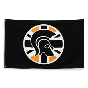 Trojan Reggae Flag - Black & Orange Union Flag