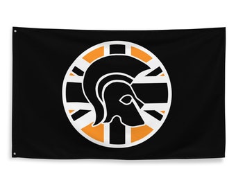 Trojan Reggae Flag - Black & Orange Union Flag