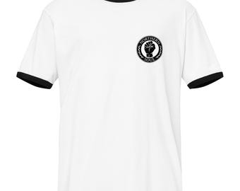 Northern Soul Ringer t-shirt - Keep the Faith, Soul Fist, Wigan Casino, Stax, Blackpool Mecca, Motown Records