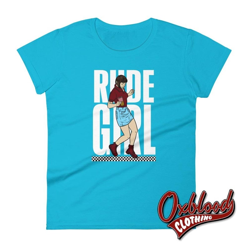 Women's Rude Girl T-shirt Ska, Reggae, Rocksteady Skinhead Girl / Skinbyrd / Skin Girl Top image 4