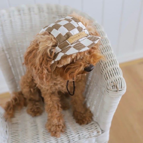 chapeau pour chien | Bob | Bonnet pour chiot | Visière pour chien | Casquette de protection solaire | Chapeau de voyage pour chien, chat, animal de compagnie | Uniquement pour les chiens de petites races