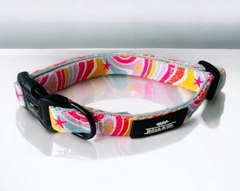 Collar de cachorro de perro Dachshund / lindo hecho a mano ajustable / cachorro / collar de gato / retro / regalo de cachorro de cumpleaños / juego de correa de pajarita