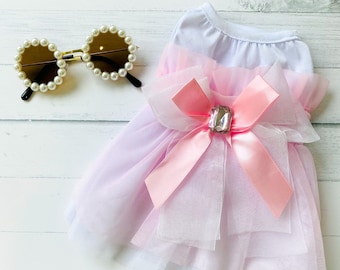 Robe rose pour chien | Cadeaux pour chiens | Vêtements mignons pour chien | Robe pour chiot | Robe rose pour chien | Tutu