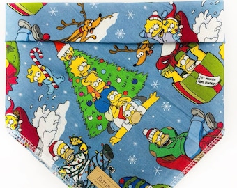 The Simpsons Pet Dog or Cat Christmas Bandana