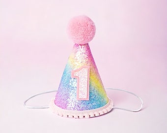 Dog Birthday Hat| Puppy Party Hat | Puppy Birthday | First Birthday | Puppy first Birthday | Dog Party Cat Birthday Rainbow | Christmas Hat