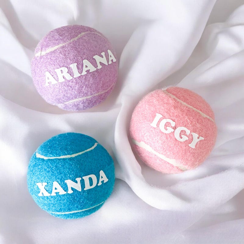 Custom Personalized Dog Ball / Dog Toy / Puppy Toys / Cat Toy / Tennis Ball Toy