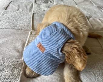 Corduroy Dog Hat | Puppy Hat | Dog Visor | Sun Protection Cap | Travel Hat for Dog Cat Pet | Hats for Dogs | Puppy Hats |Cat Hat