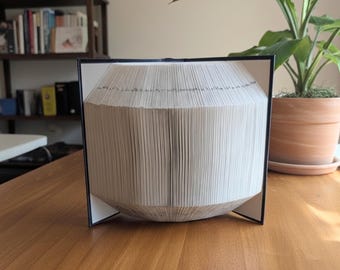 3D Folded Book Sculpture: Recycled Book Art