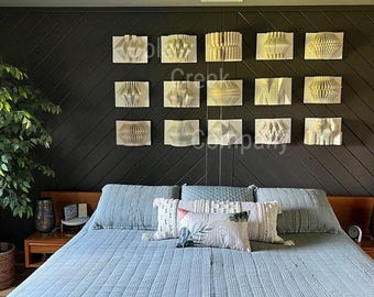 3D Folded Book Wall Art: Custom Recycled Book Sculpture