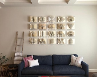 Folded Book Sculpture Wall Art, Recycled Book Origami