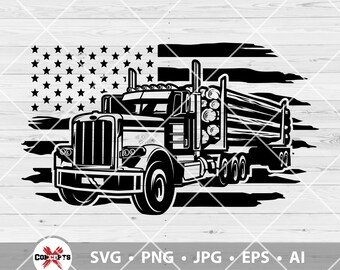 Download Logging Truck Svg Etsy