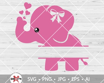 Download Elephant Monogram Svg Etsy