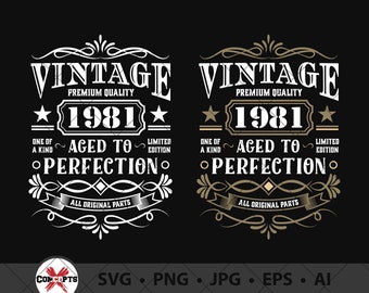 Download Vintage Aged To Perfection Svg Etsy