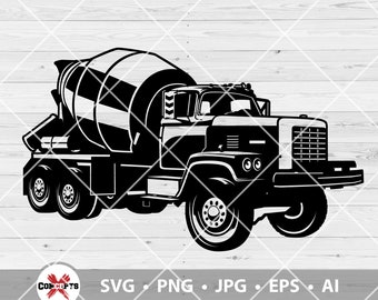Free Free 158 Front Discharge Concrete Truck Svg SVG PNG EPS DXF File