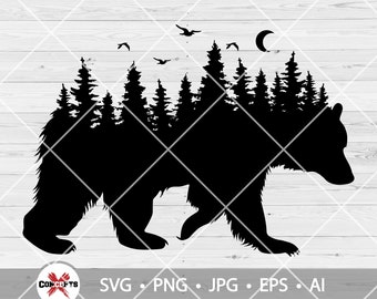 Free Free 289 Camping Svg Bear SVG PNG EPS DXF File